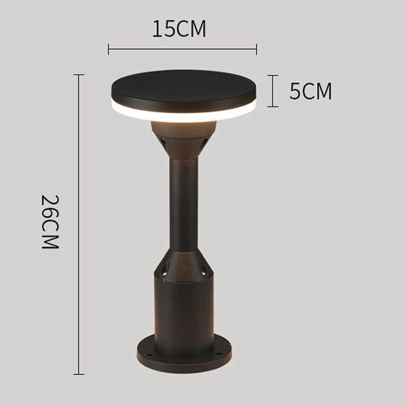 lampe borne led pour éclairage extérieur paysage