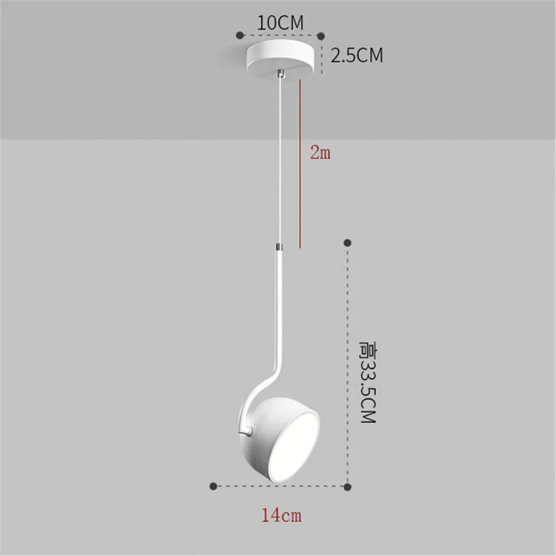 suspension à led en bois style nordique angle réglable minimaliste