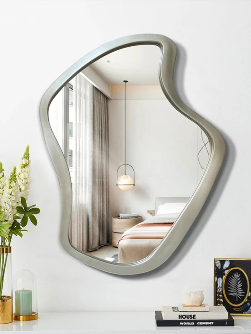 miroir mural minimaliste nordique créatif avec éclairage led