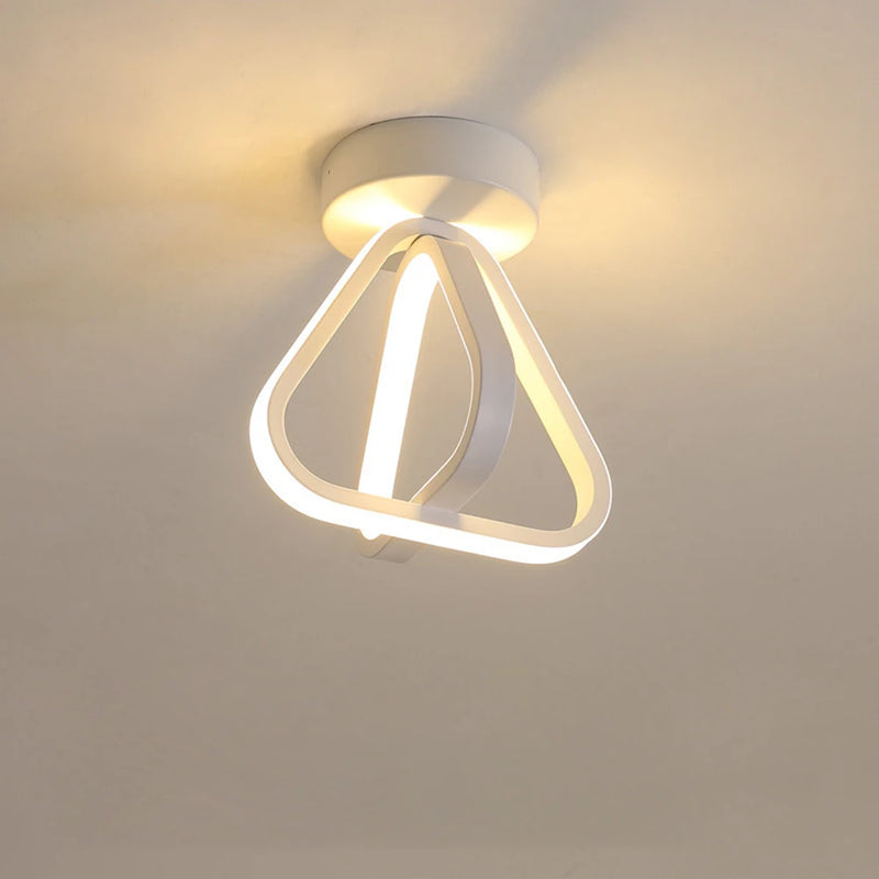 plafonnier led moderne triangle éclairage intérieur lustre