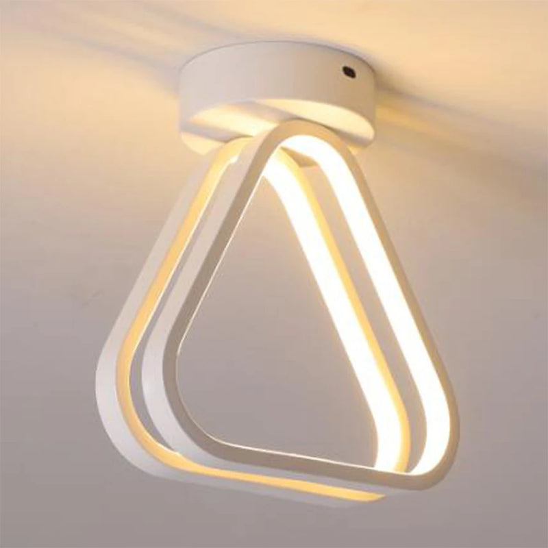 lampe de plafond led moderne triangle éclairage intérieur nordique