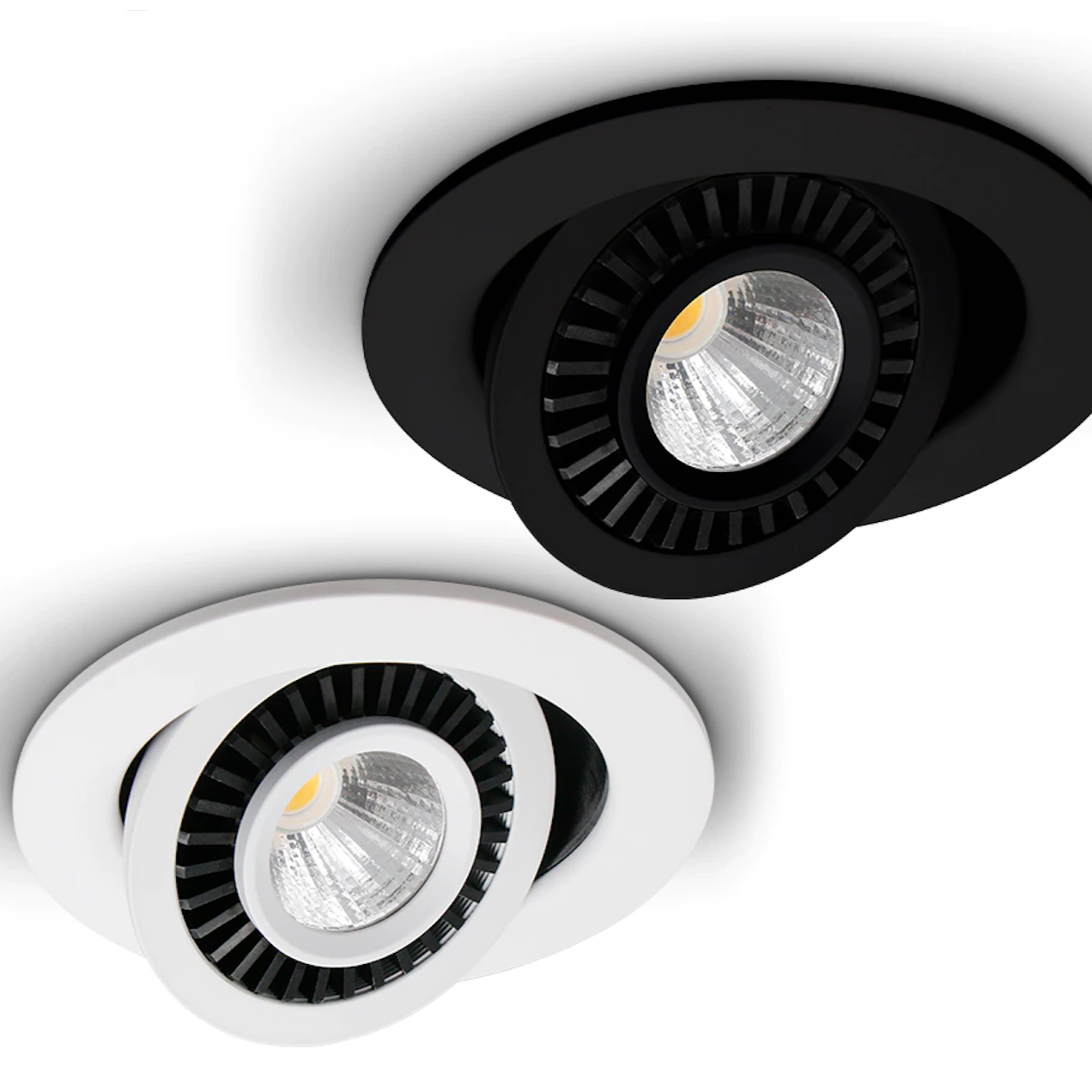 Trio Pamir Spot LED encastrable rond 5W orientable noir