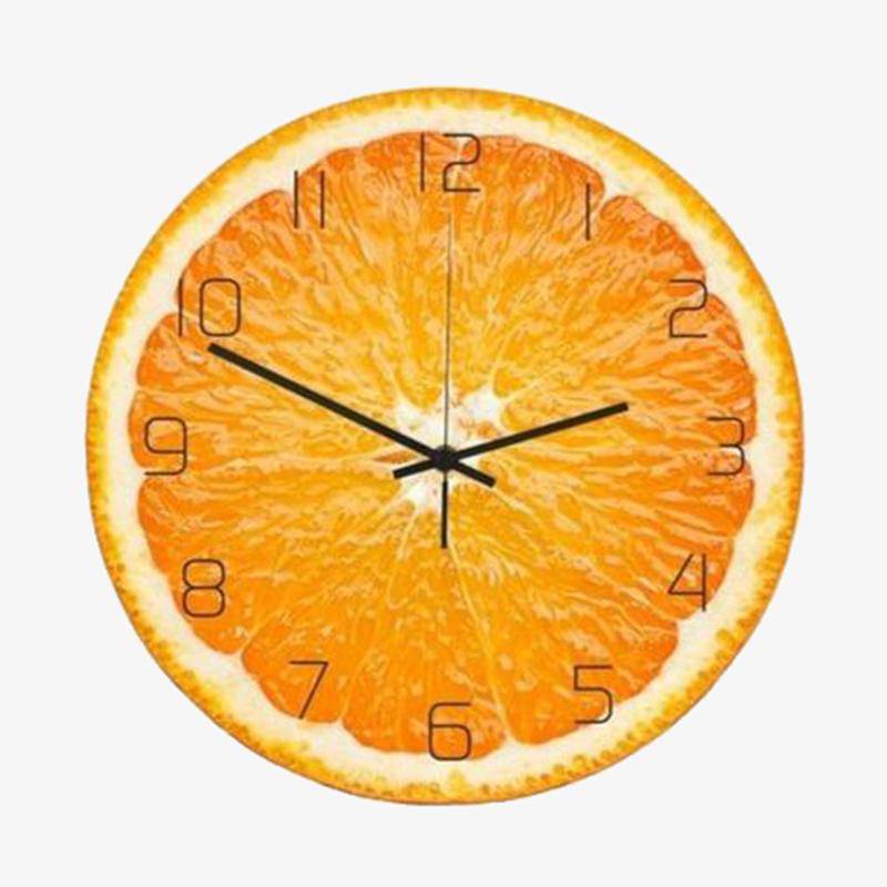 Orange Silencieux Petit Réveil De Style Scandinave Horloge Lumineuse Horloge