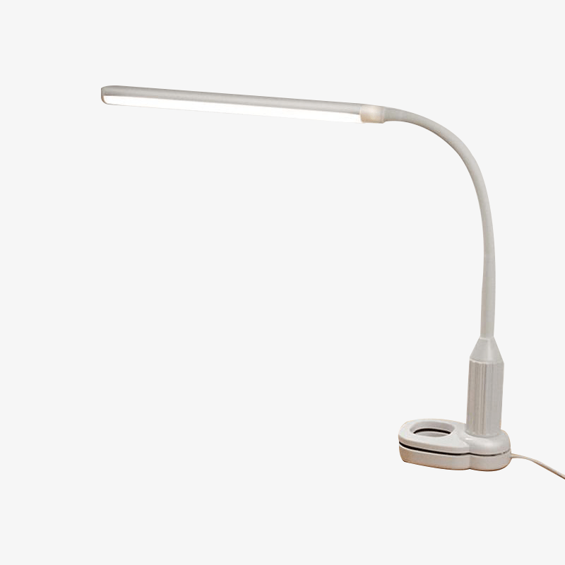 Lampe de Bureau Scandinave Sans Fil Blanc - Réglable et USB