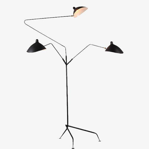 Depuley Lampadaire LED Trepied en Bois pour Salon, Lampe sur Pied
