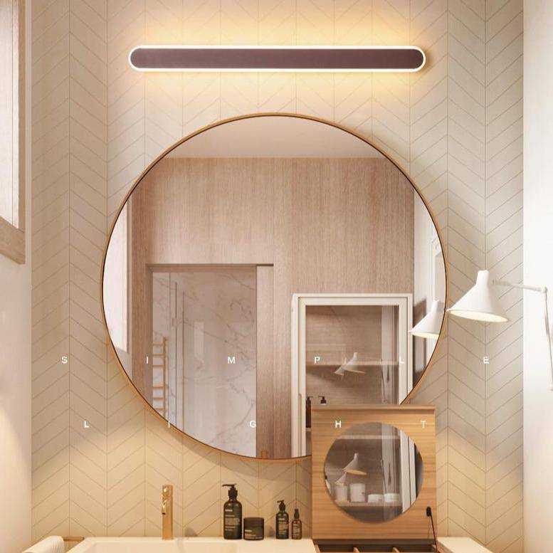 Lampe Led Anti-buée pour miroir de salle de bain, applique murale  circulaire, argent, 20, 24, 28 pouces - AliExpress