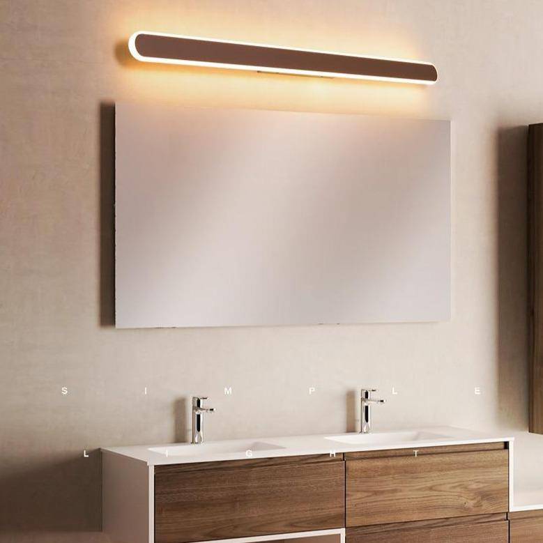 Applique LED noire de 60 cm de long pour la salle de bain