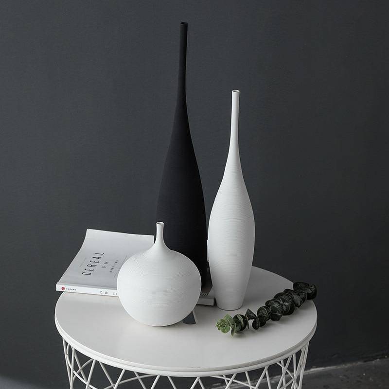 Ceramic design vase Zen minimalist style