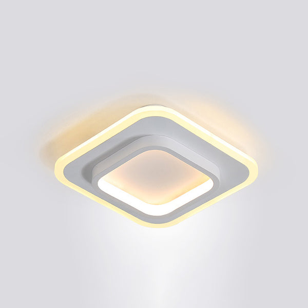 Plafonnier moderne LED forme carré ou circulaire Clery | Lumeers.com