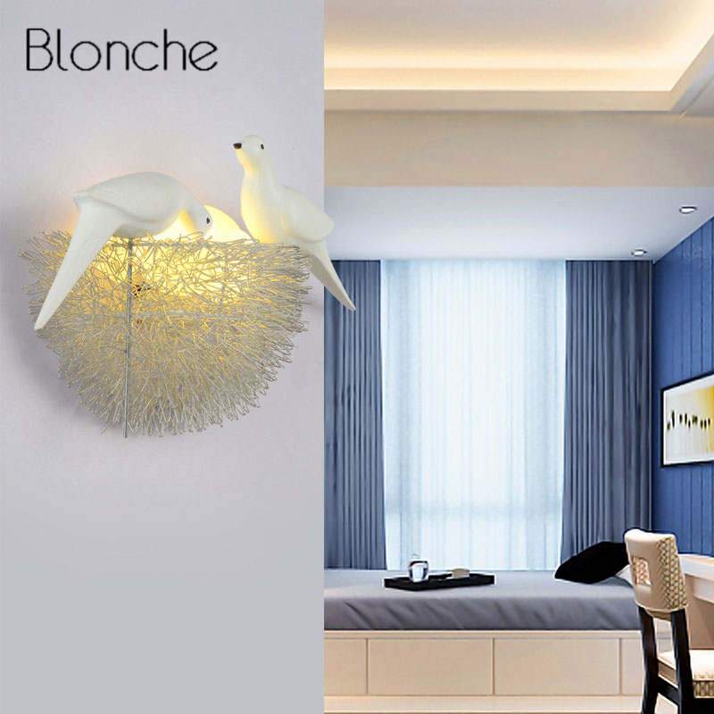 Universal - Applique murale lit chambre à coucher nid d'oiseau