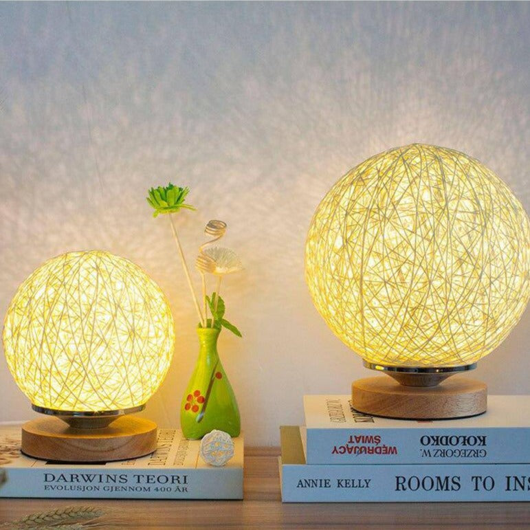 Lampe de Chevet Boule Bois | Luminuit