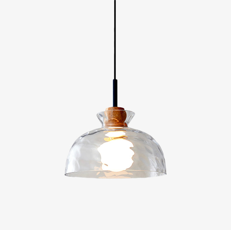 pendant light modern with lampshade in Dante glass