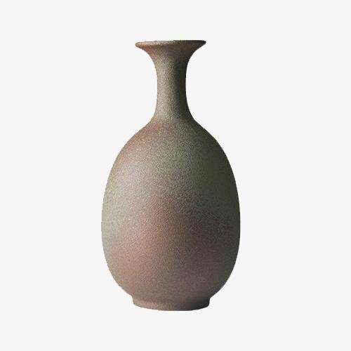 Jarrón de cerámica redondo de estilo japonés